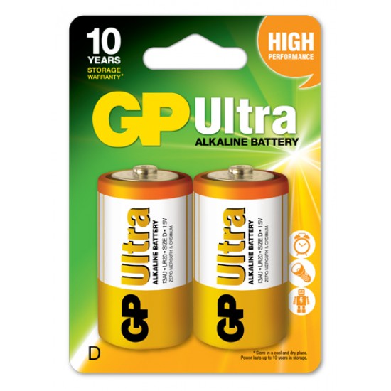 GP Ultra alkaline D - LR20 10 Years Design Life GP Ultra alkaline D - LR20 10 Years Design Life