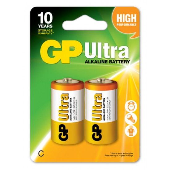 GP Ultra alkaline C - LR14 10 Years Design Life