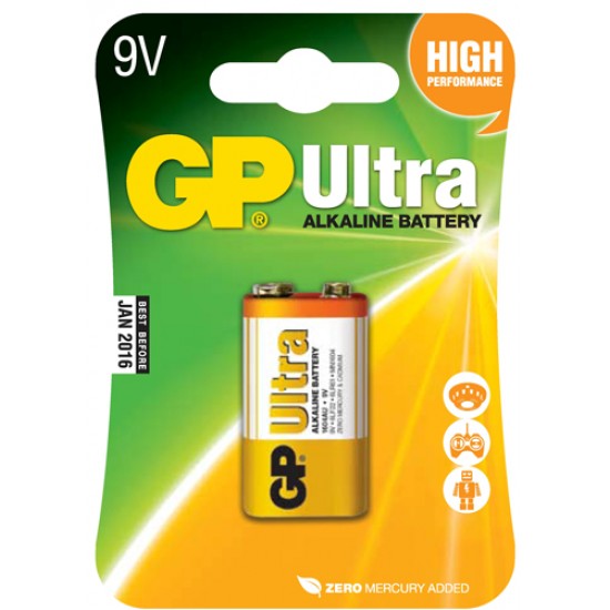 GP Ultra alkaline 9V - 6LR61 GP Ultra alkaline 9V - 6LR61