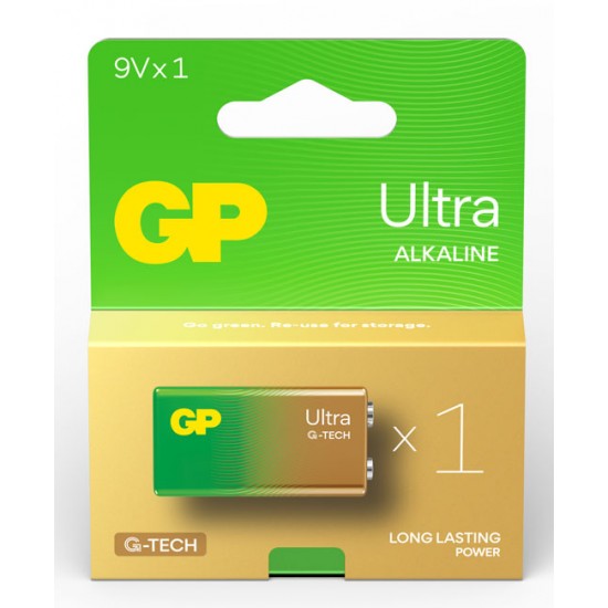 GP Ultra αλκαλική μπαταρία 9V - 6LR61