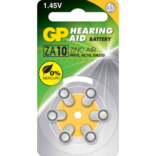 GP ZA10 zinc air Hearing Aid GP ZA10 zinc air Hearing Aid