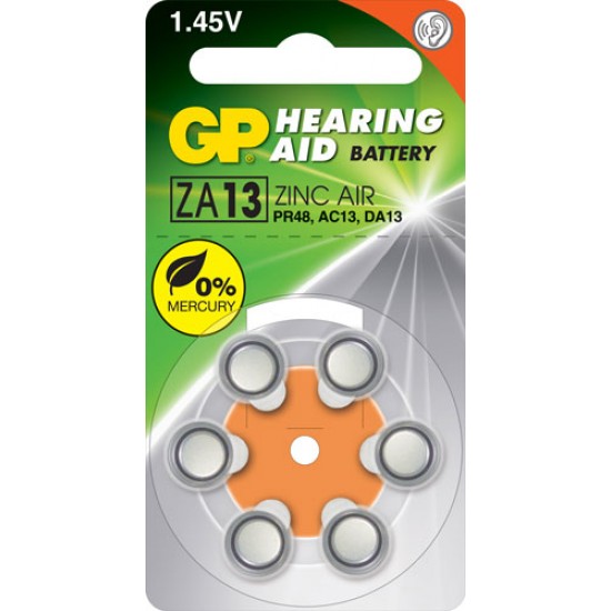 GP ZA13 zinc air Hearing Aid