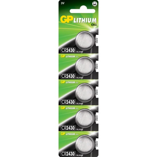 GP CR2430 μπαταρία λιθίου 3V 270mAh GP CR2430 μπαταρία λιθίου 3V 270mAh
