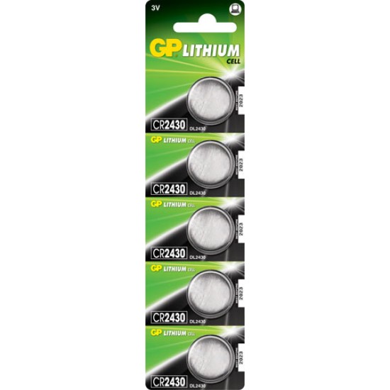 GP CR2430 Lithium button cell 3V 270mAh