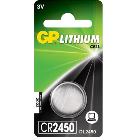 GP CR2450 μπαταρία λιθίου 3V 610mAh GP CR2450 μπαταρία λιθίου 3V 610mAh