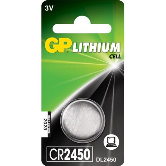 GP CR2450 Lithium button cell 3V 610mAh