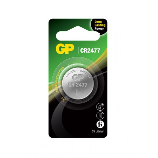 GP CR2477 μπαταρία λιθίου 3V 1000mAh GP CR2477 μπαταρία λιθίου 3V 1000mAh