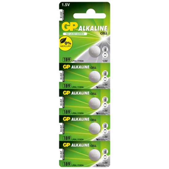 GP 189 αλκαλική μπαταρία 44mAh 1.5V