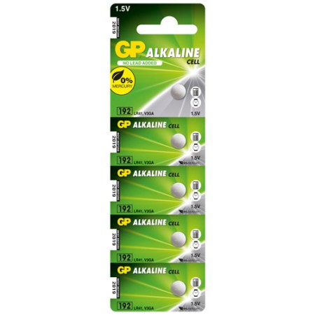 GP 192 αλκαλική μπαταρία 24mAh 1.5V GP 192 αλκαλική μπαταρία 24mAh 1.5V