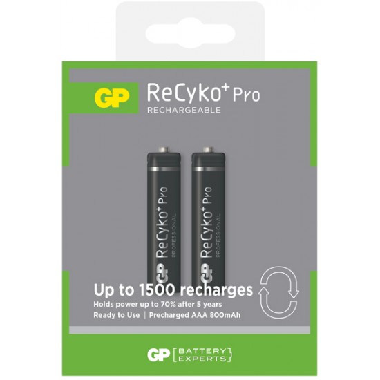 GP Recyko Pro AAA 2x850mAh 1.2V GP Recyko Pro AAA 2x850mAh 1.2V