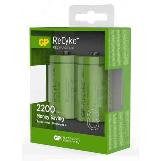 GP Recyko rechargeable battery NiMh D 2200mAh