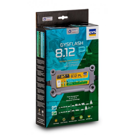 SMART UNIVERSAL LEAD / LITHIUM CHARGER 8A (GYSFLASH 8.12 PL)