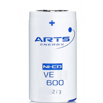 Arts/Saft rechargeable battery NiCd VE 2/3A 600mAh 1.2V