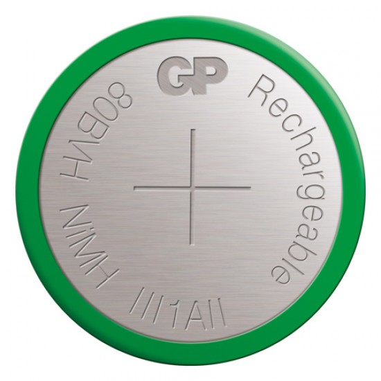 GP επαναφορτιζόμενη μπαταρία κουμπί BVH 80 mAh NiMh 1.2V GP επαναφορτιζόμενη μπαταρία κουμπί BVH 80 mAh NiMh 1.2V