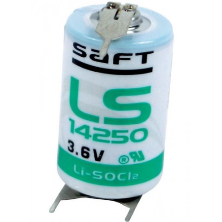 Saft LiSoCl2 battery LS14250 3PF 1/2AA 3.6V
