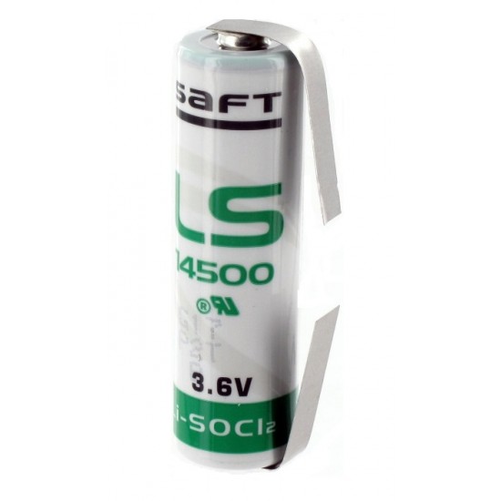 Saft LiSoCl2 battery LS14500 CNR AA 3.6V Saft LiSoCl2 battery LS14500 CNR AA 3.6V