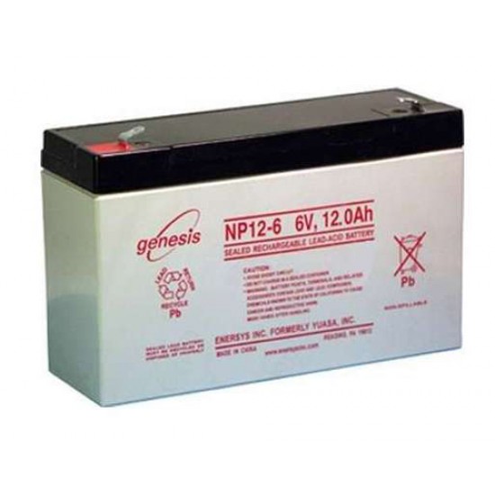 Genesis Lead Acid battery NP 12Ah 6V