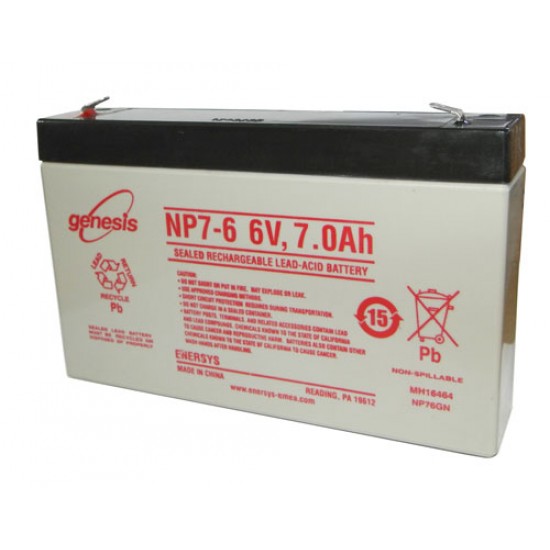 Genesis Lead Acid battery NP 7Ah 6V