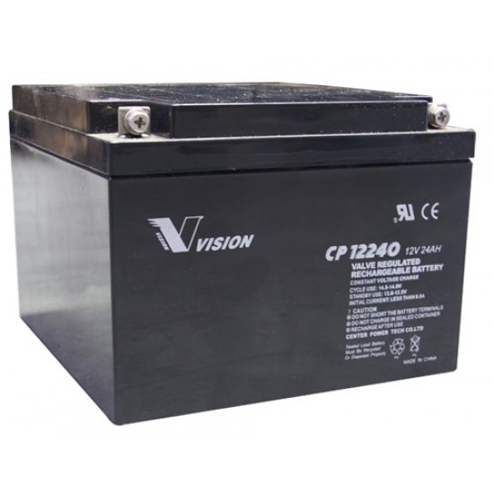 VISION Lead Acid Battery 12V 24Ah for UPS