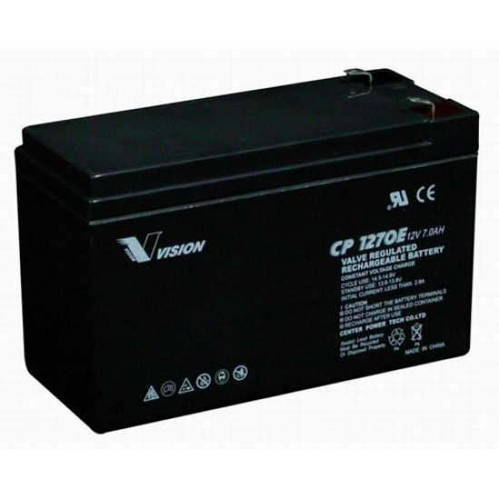 VISION Lead Acid Battery FM 12V 7Ah F2 VISION Lead Acid Battery FM 12V 7Ah F2