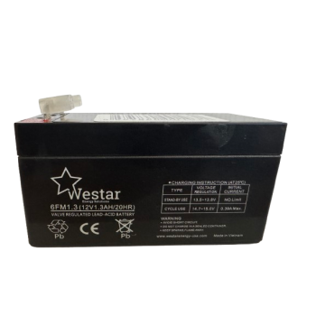 Westar Lead Acid battery FM 12V 1.3Ah (6FM1.3)