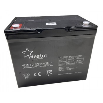 WESTAR Lead Acid Battery 12V 75Ah for UPS