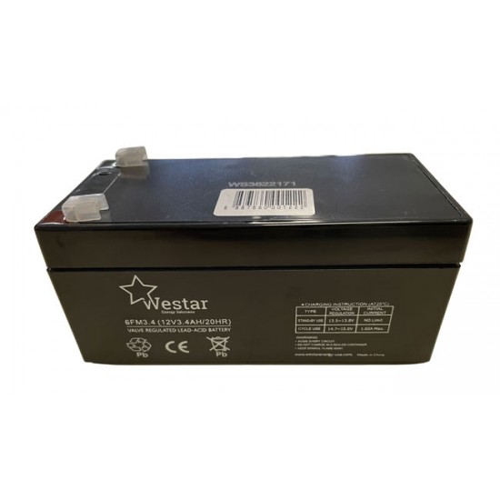 Westar Lead Acid battery FM 12V 3.4Ah (6FM3.4)