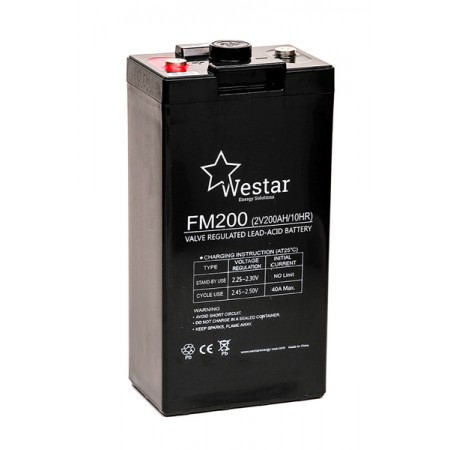 Westar Lead Acid battery FM 2V 200Ah (FM200)