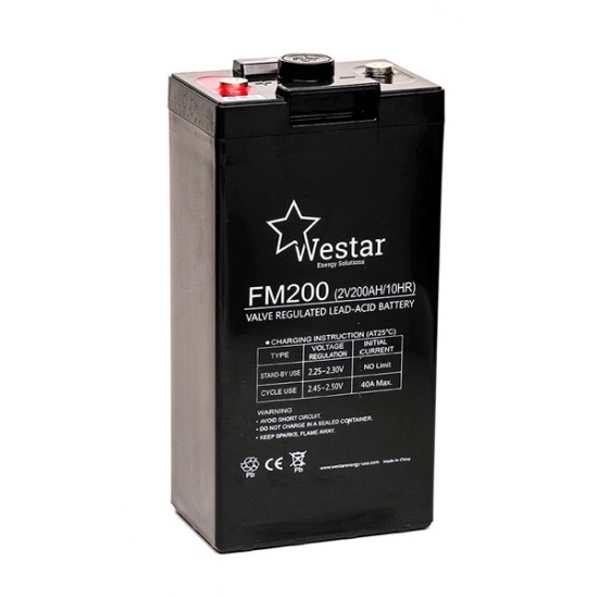 Westar Lead Acid battery FM 2V 200Ah (FM200)