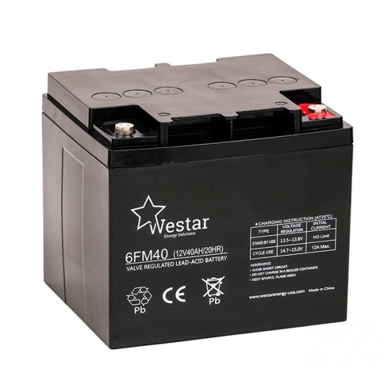 Westar Lead Acid battery FM 12V 42Ah (6FM40)