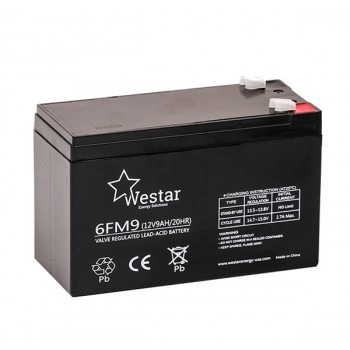 Westar Lead Acid battery 12V 9Ah (6FM9)
