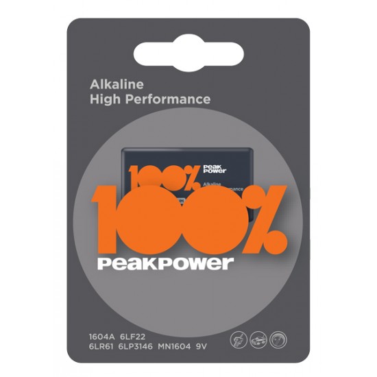Peak Power by GP alkaline 9V - 6LR61 Peak Power by GP alkaline 9V - 6LR61