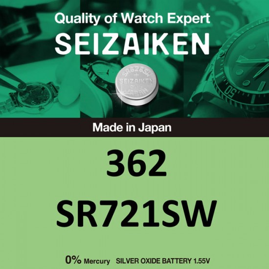 SEIZAIKEN 362 silver oxide button cell