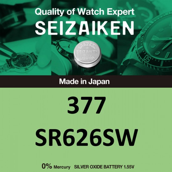 SEIZAIKEN 377 silver oxide button cell