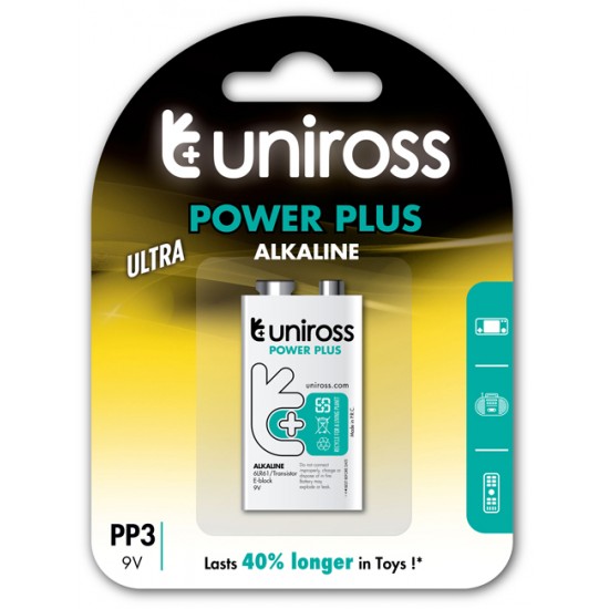 Uniross Power Plus alkaline 9V - 6LR61