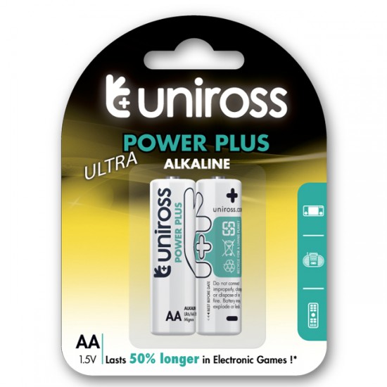 Uniross Power Plus alkaline AA - LR06 Uniross Power Plus alkaline AA - LR06