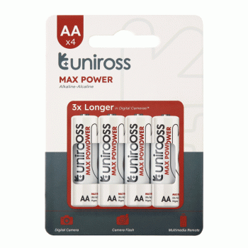 Uniross MAX Power ενισχυμένη αλκαλική μπαταρία AA - LR06 