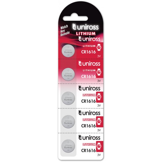 UNIROSS CR1616 Lithium button cell 3V 