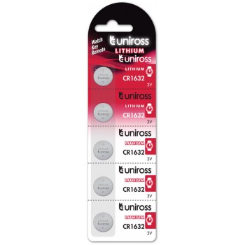 Uniross CR1632 Lithium button cell 3V 