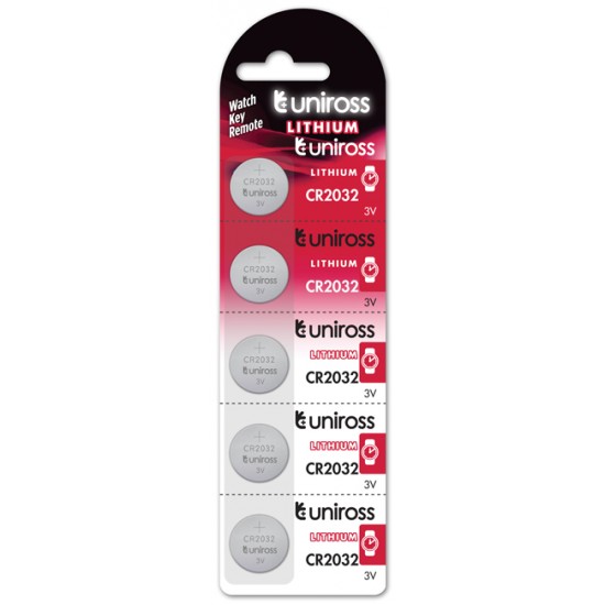 Uniross CR2032 Lithium button cell 3V 210mAh