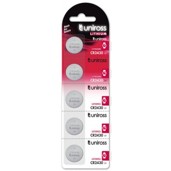 Uniross CR2430 Lithium button cell 3V 280mAh