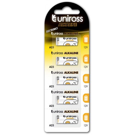 Uniross 23A High Voltage αλκαλική μπαταρία 12V Uniross 23A High Voltage αλκαλική μπαταρία 12V