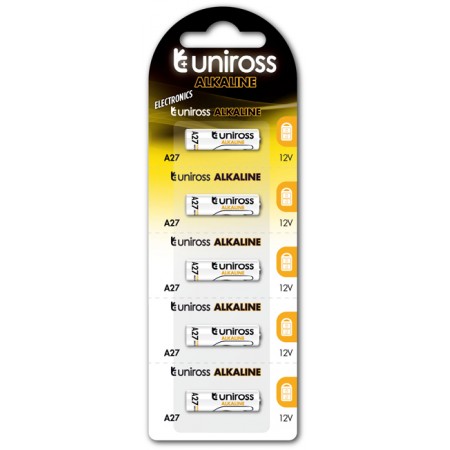 Uniross 27Α High Voltage αλκαλική μπαταρία 12V Uniross 27Α High Voltage αλκαλική μπαταρία 12V