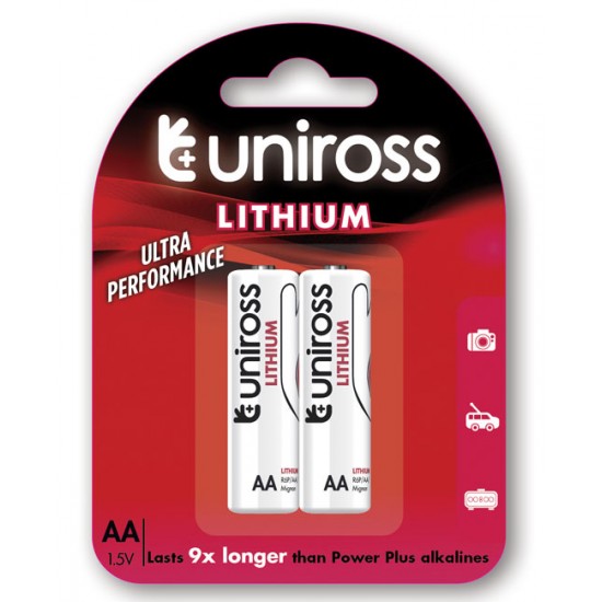 Uniross μπαταρία AA Λιθίου 1.5V