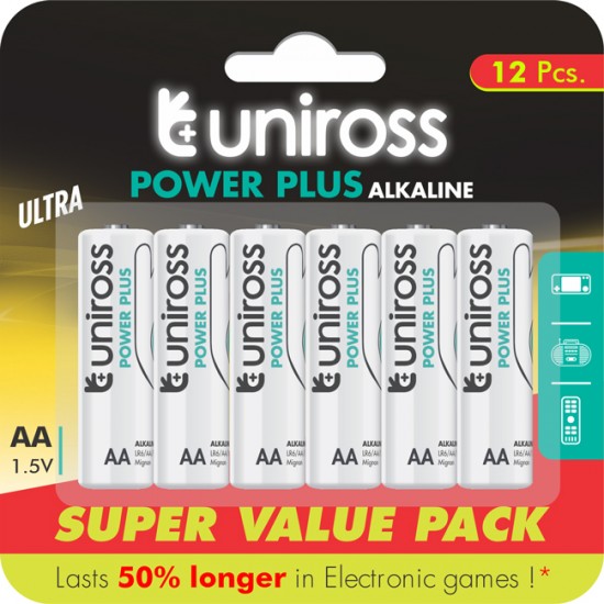 Uniross Power Plus alkaline AA - LR06 Uniross Power Plus alkaline AA - LR06