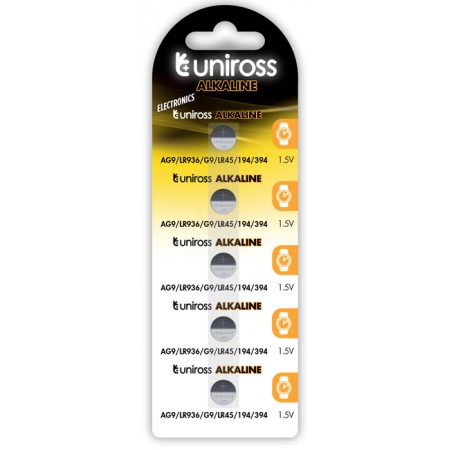 Uniross LR45 (194) αλκαλική μπαταρία 1.5V Uniross LR45 (194) αλκαλική μπαταρία 1.5V