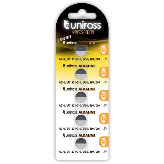 Uniross LR54  (189) alkaline cell 1.5V