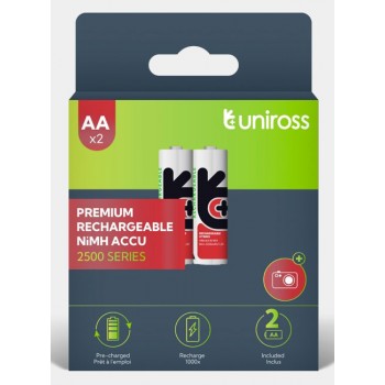 Uniross HYBRIO 2xAA 2500 NiMh 1.2V