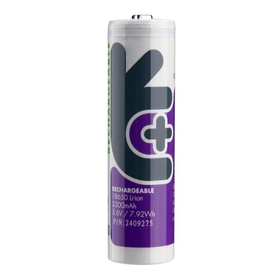 Uniross Li-Ion επαναφορτιζόμενη μπαταρία 18650 2200mAh 30A Uniross Li-Ion επαναφορτιζόμενη μπαταρία 18650 2200mAh 30A