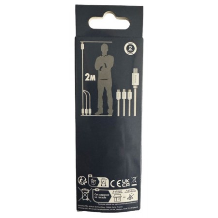 Καλώδιο USB 3 σε 1, Lightning, Micro-USB & USB-C Καλώδιο USB 3 σε 1, Lightning, Micro-USB & USB-C